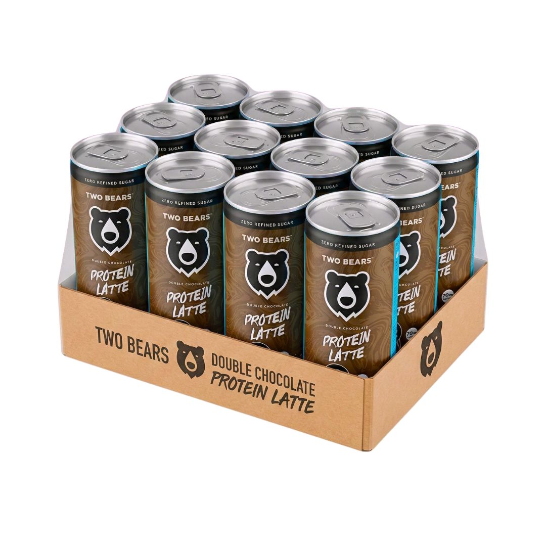 Two Bears Natural Double Chocolate Protein Latte - Upside Drinks