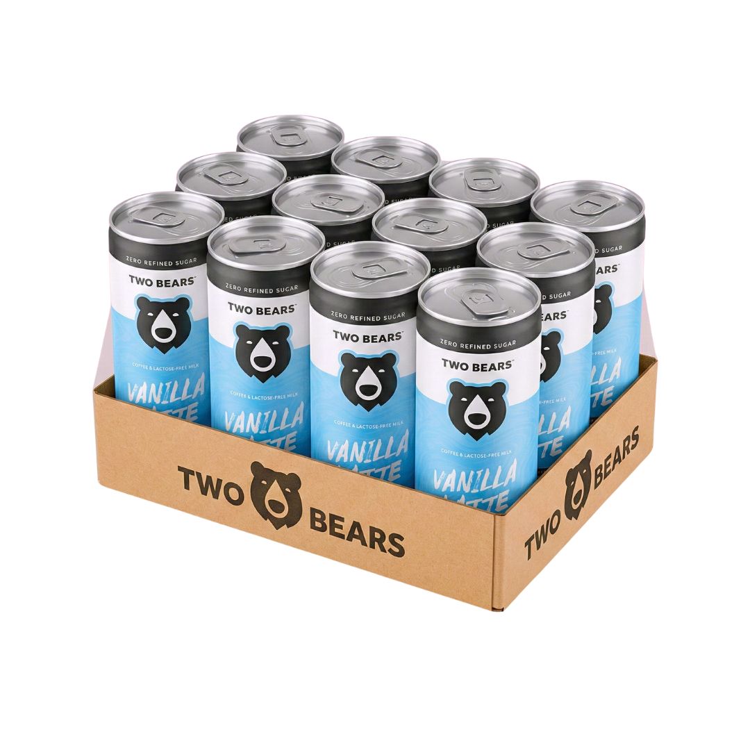 Two Bears Natural Lactose-Free Dairy Vanilla Latte - Upside Drinks