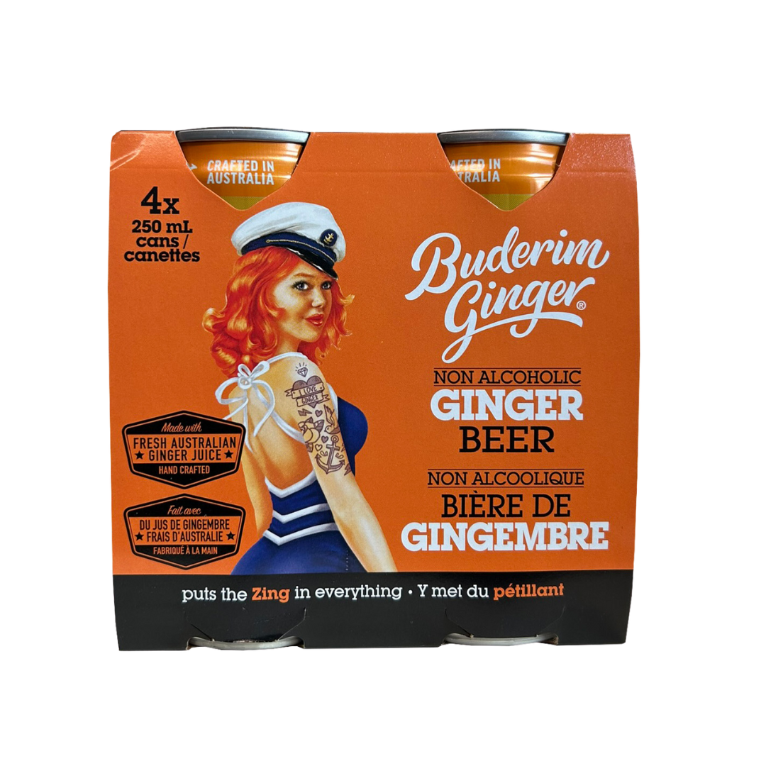 Buderim - Bière au gingembre (paquet de 4)