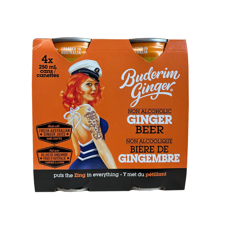 Buderim - Bière au gingembre (paquet de 4)