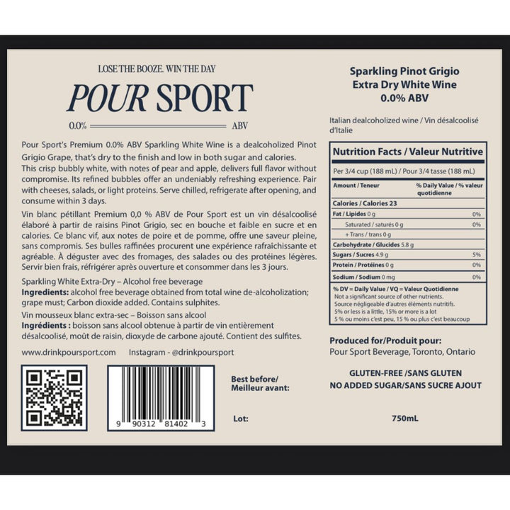 Pour Sport - Dry Sparkling White