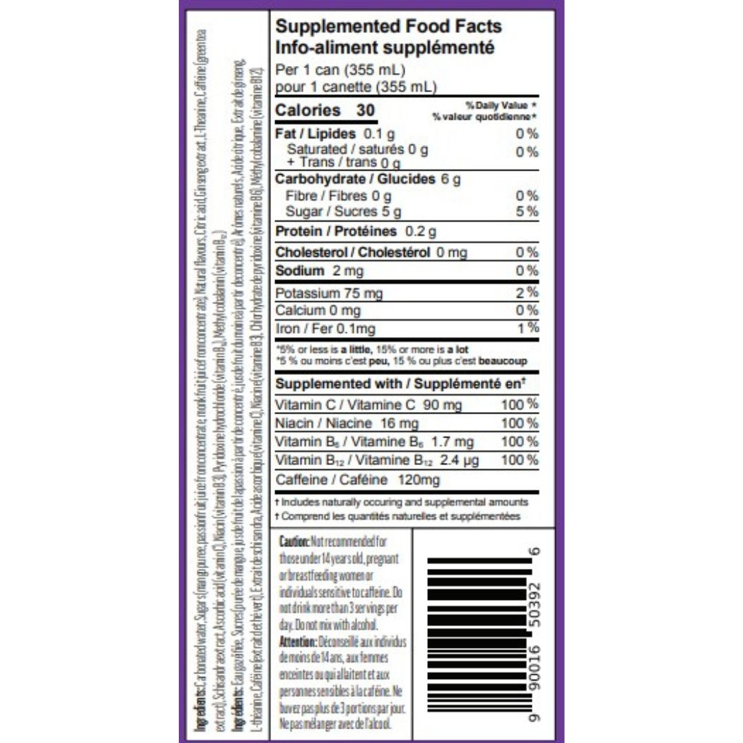 Collective Arts - Botany Energy - Sun Flare - Mangue et Fruit de la Passion
