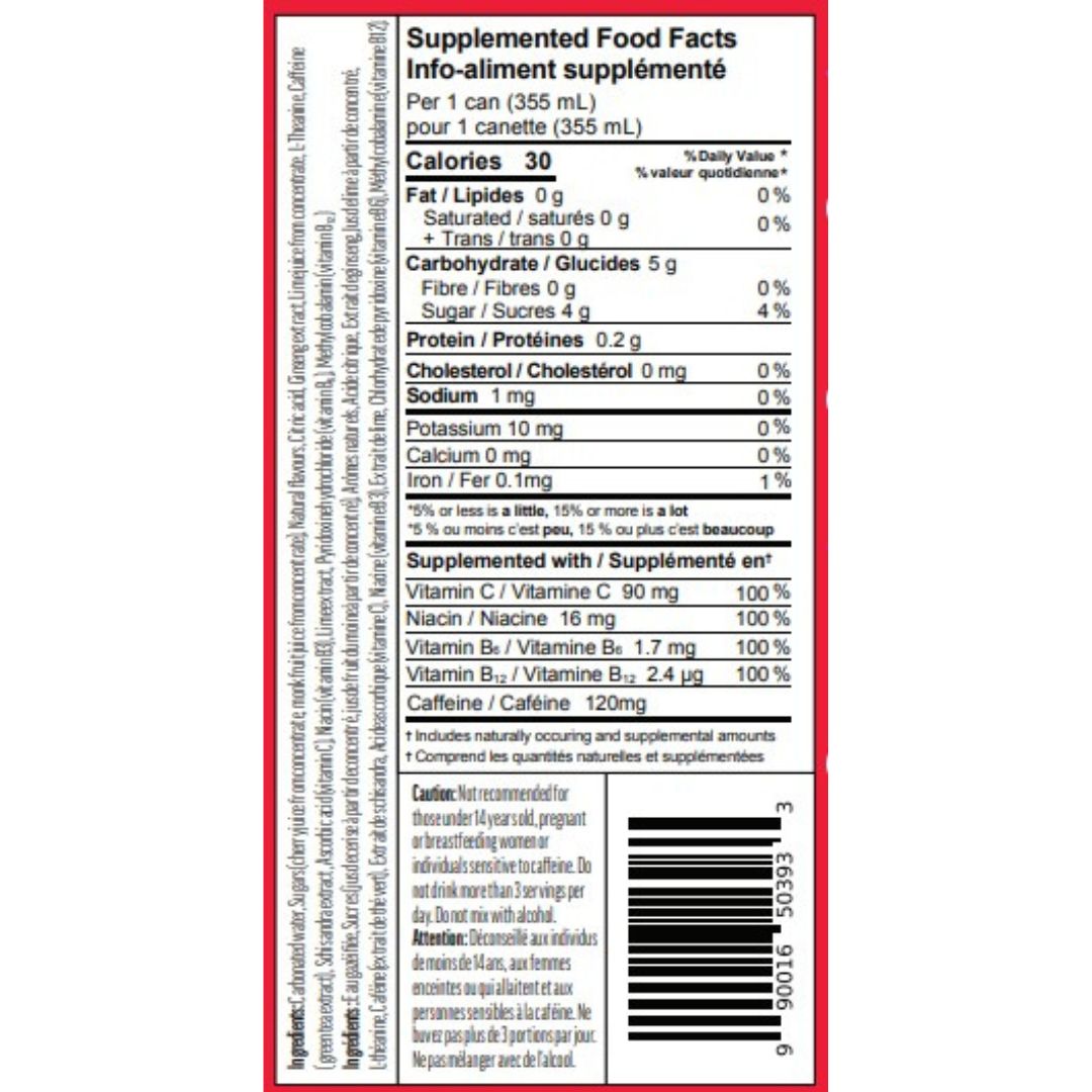 Collective Arts - Botany Energy - Sonic Boom - Limonade à la Lime et aux Cerises