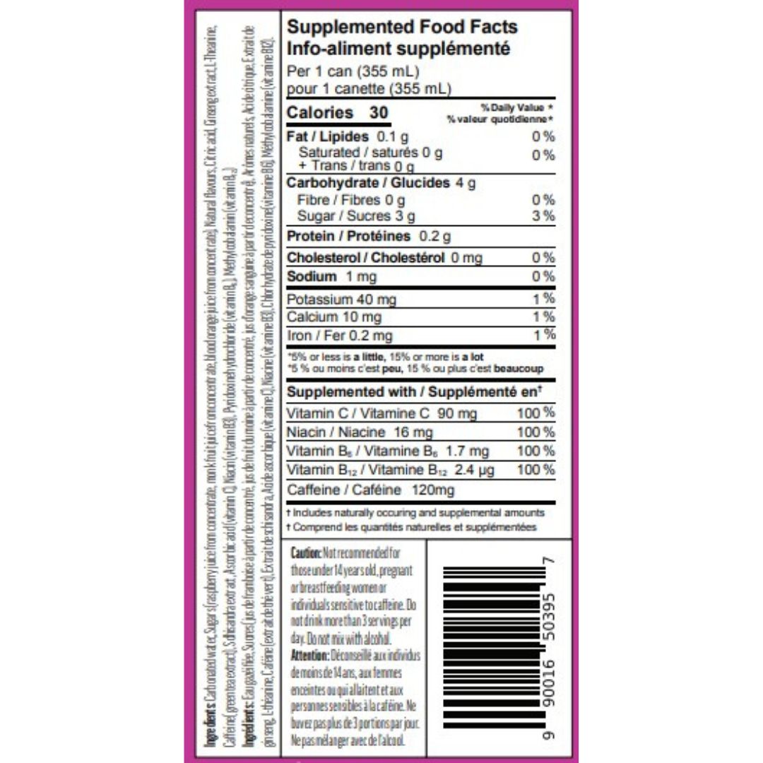 Collective Arts - Botany Energy -  Flash Bang - Raspberry Blood Orange