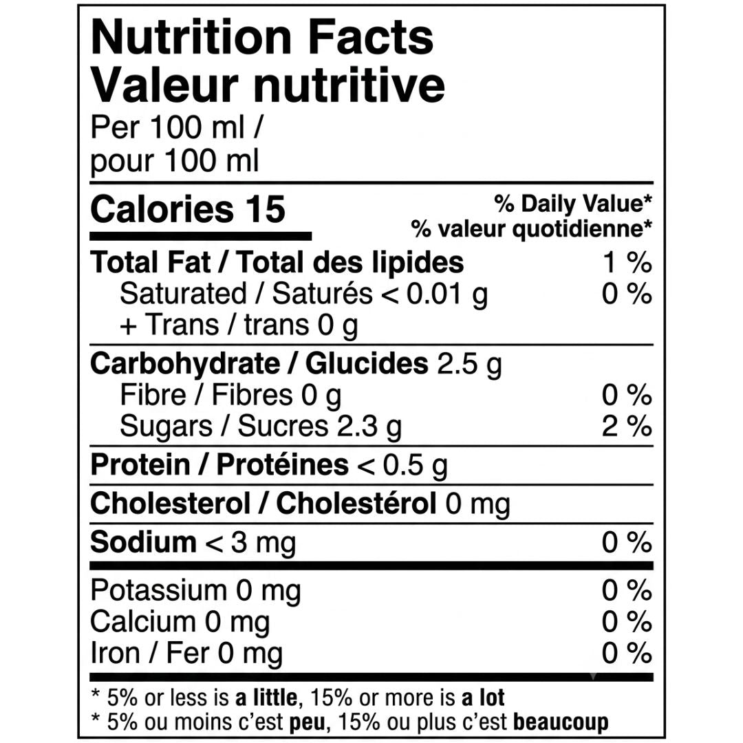 Moderato - La Cuvée Révolutionnaire - Chardonnay, nutrition facts