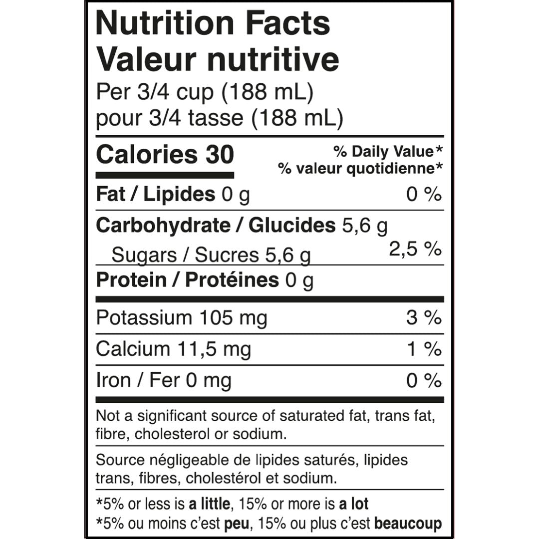 DIVIN 0.0 - Sparkling Sauvignon Blanc, nutrition facts