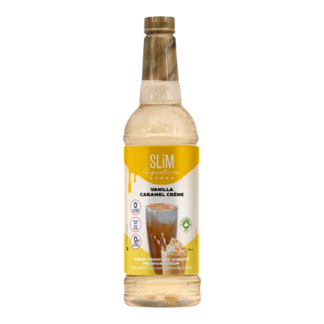 SLiM - Sirop Crème Vanille Caramel - Zéro Sucre