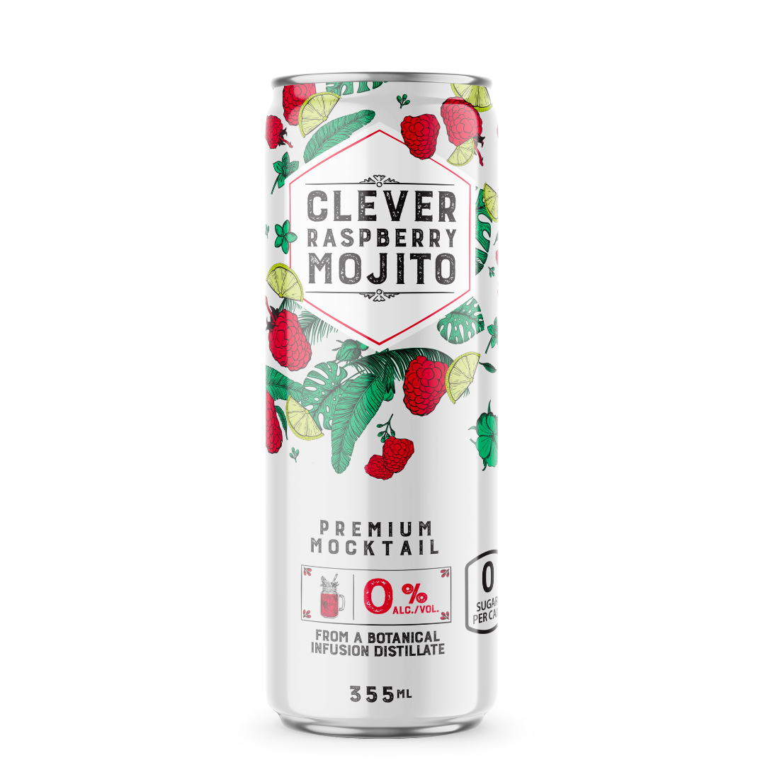 Clever Mocktail - Mojito Framboise Sans Sucre