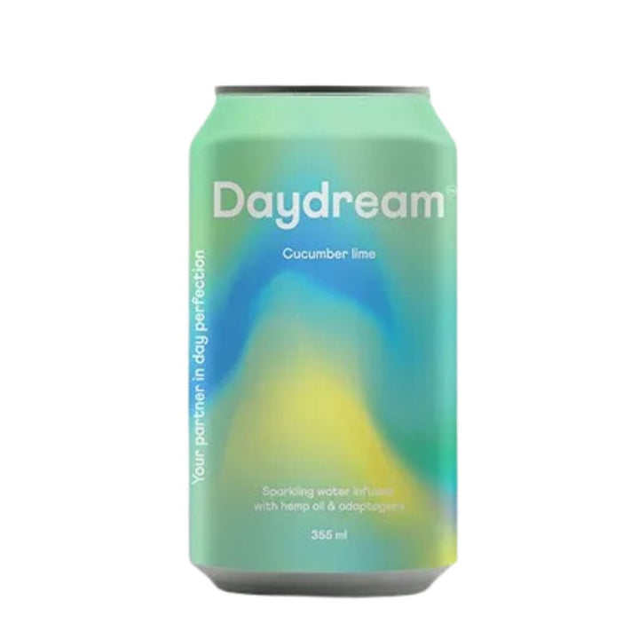 Daydream - Eau Pétillante Concombre Lime infusée au Chanvre et Adaptogènes