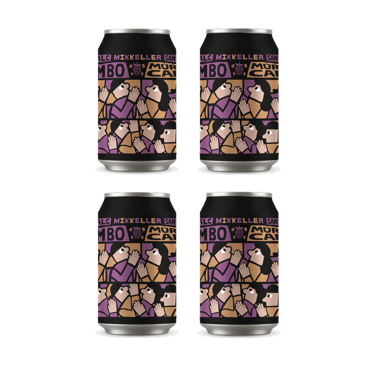Mikkeller Limbo Blackberry Coffee non-alcoholic sour beer, 4 pack of 330 ml cans